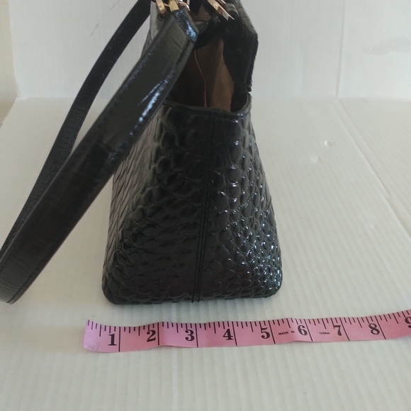 Kate Spade Ridgly Avenue Becky Ostrich Leather Black Bag - Picture 11 of 12